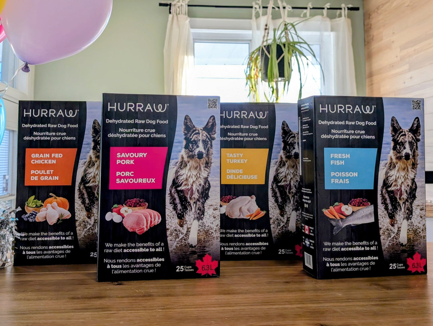 HURRAW Nourriture déshydratée – Porc Sans grains pour chien