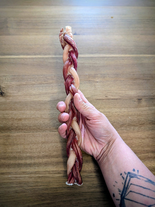 Tresse de bully stick 12"